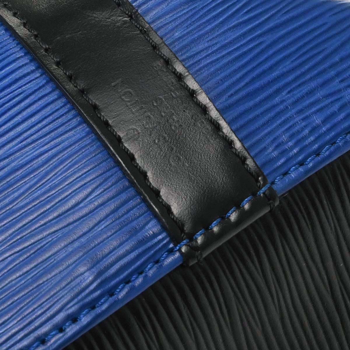 Louis Vuitton Blue Black Epi Petite Noe Shoulder Bag M44152