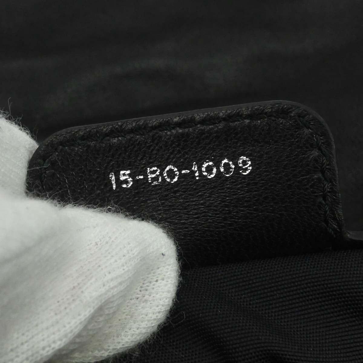 Christian Dior Black Lambskin Cannage Handbag