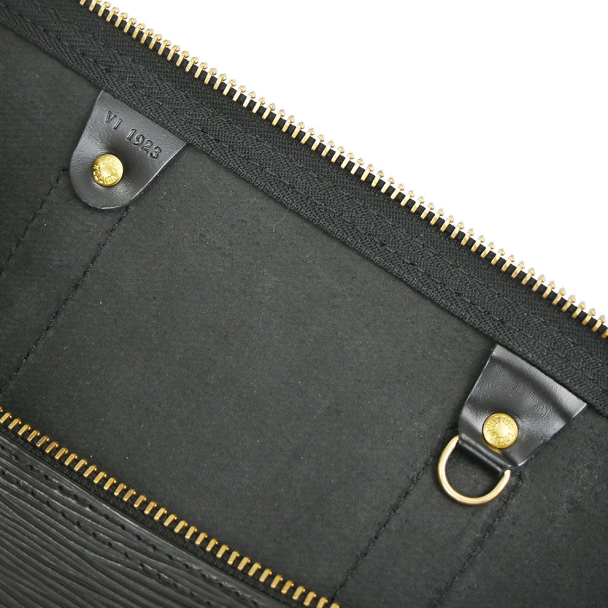 Louis Vuitton Black Epi Keepall 45 Travel Handbag M42972