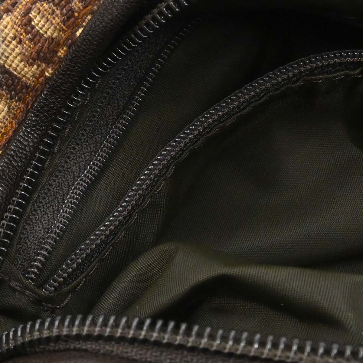 Christian Dior Brown Canvas Trotter Handbag