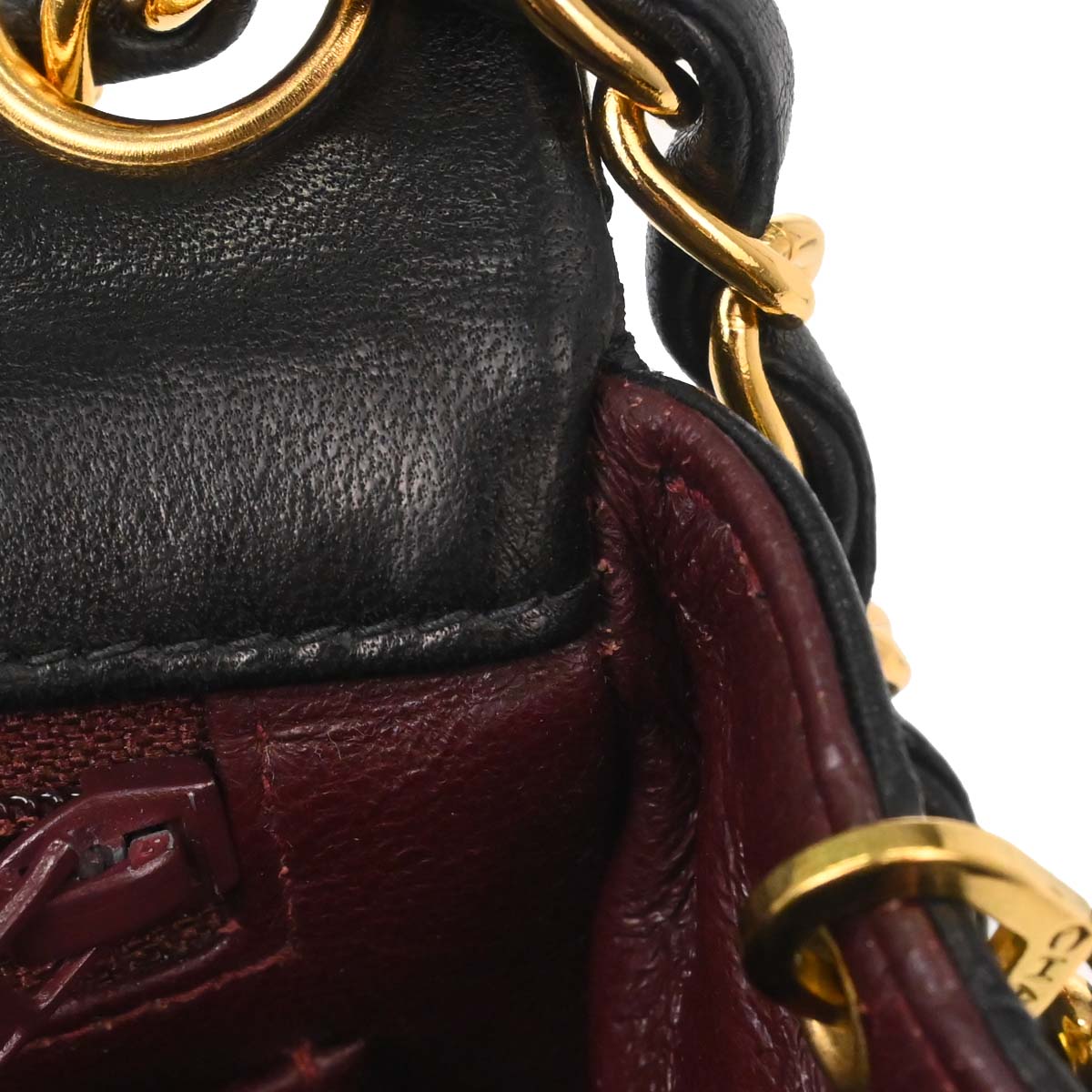 Chanel Black Lambskin Mini Classic Square Flap Shoulder Bag 17