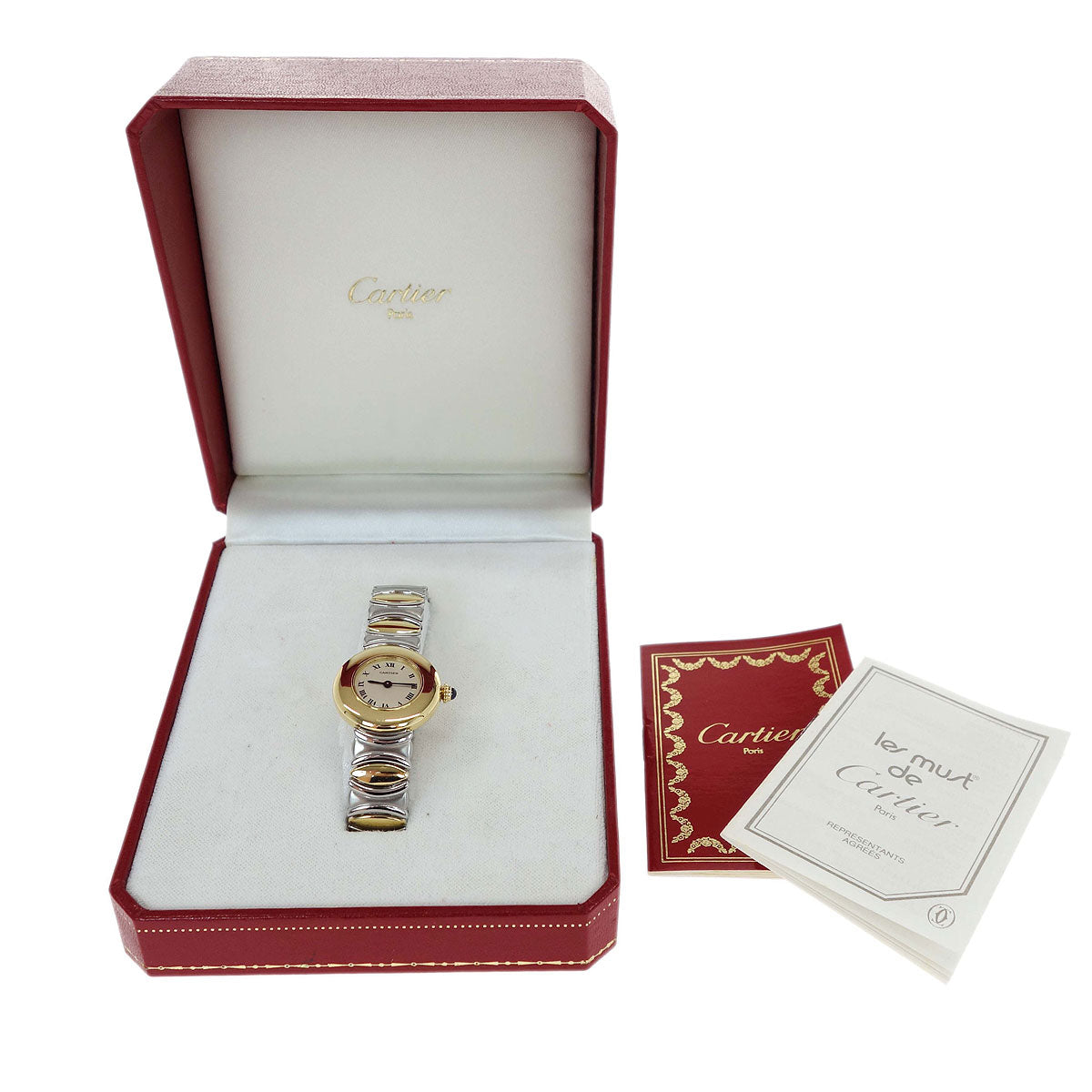 Cartier Must Colisee Belle Epoque Ref.2600 Quartz Watch 18KYG SS