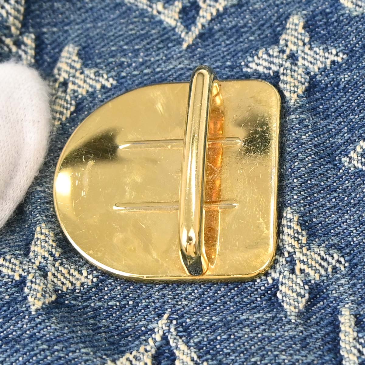 Louis Vuitton Blue Monogram Denim Mini Pleaty Handbag M95050