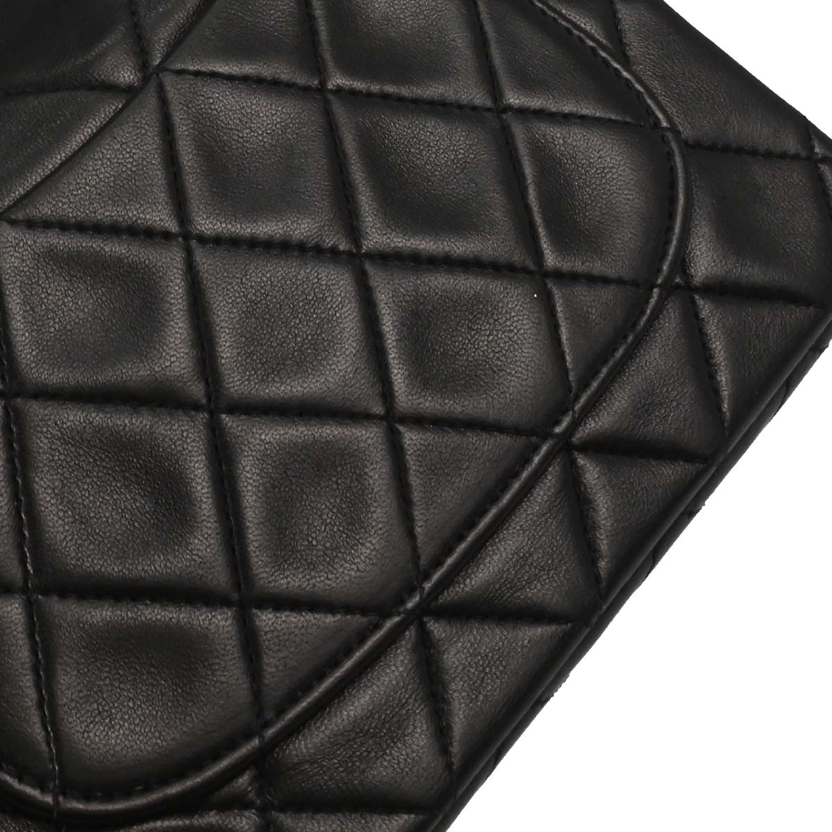 Chanel Black Lambskin Mini Classic Square Flap Shoulder Bag 17