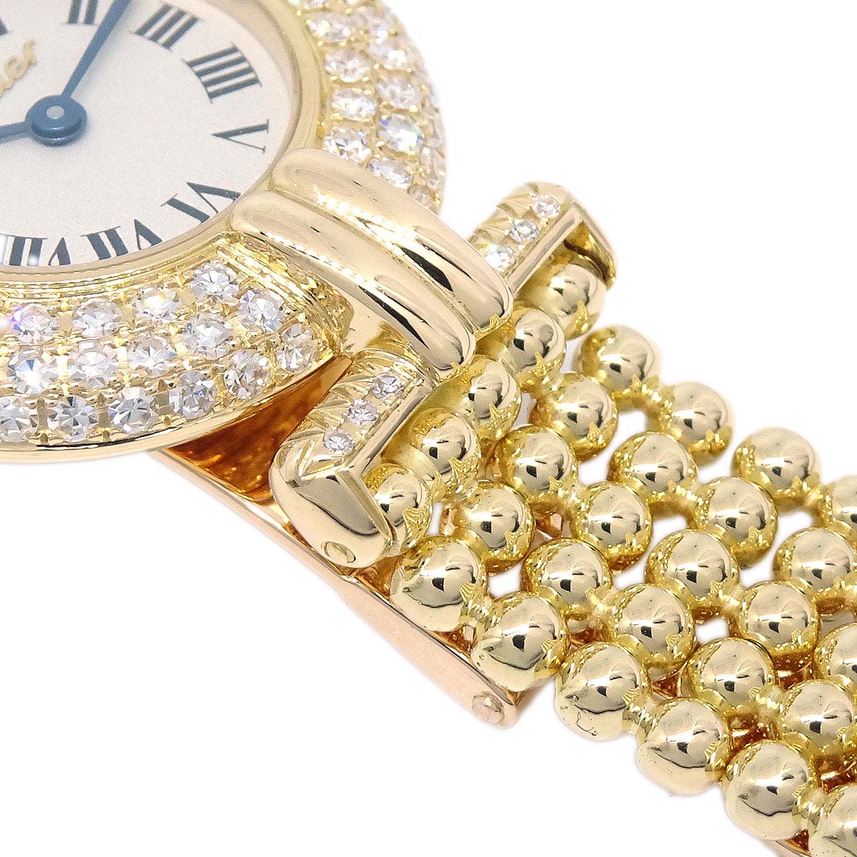 Cartier Must Colisee Ref.1033 Quartz Watch 18KYG Diamond