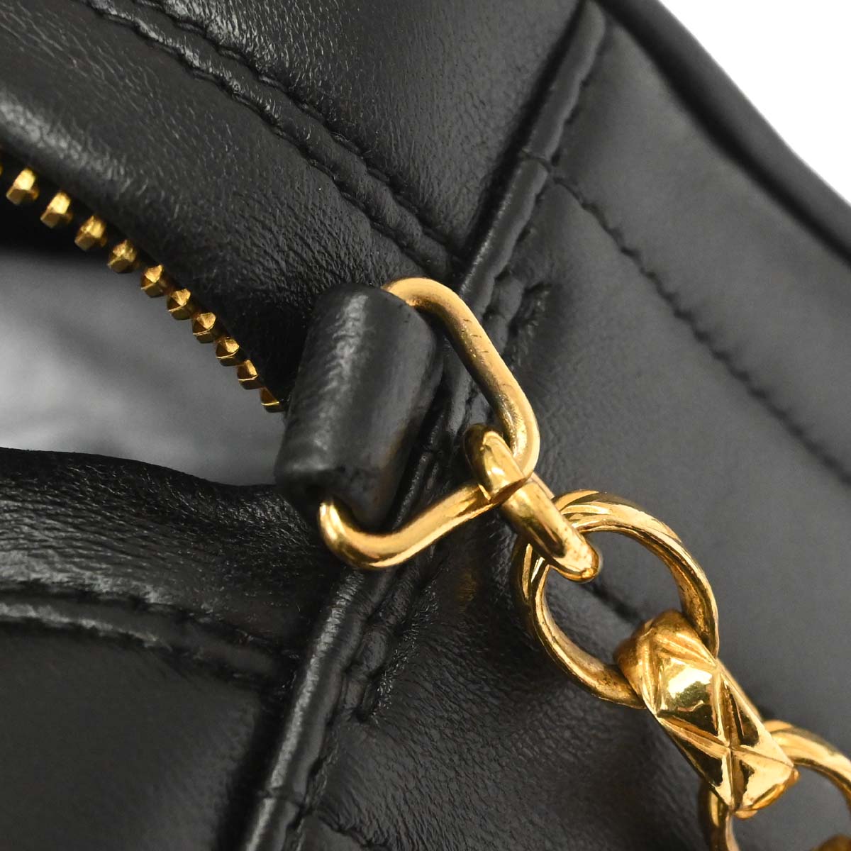Chanel Black Lambskin Mademoiselle Camera Bag Mini