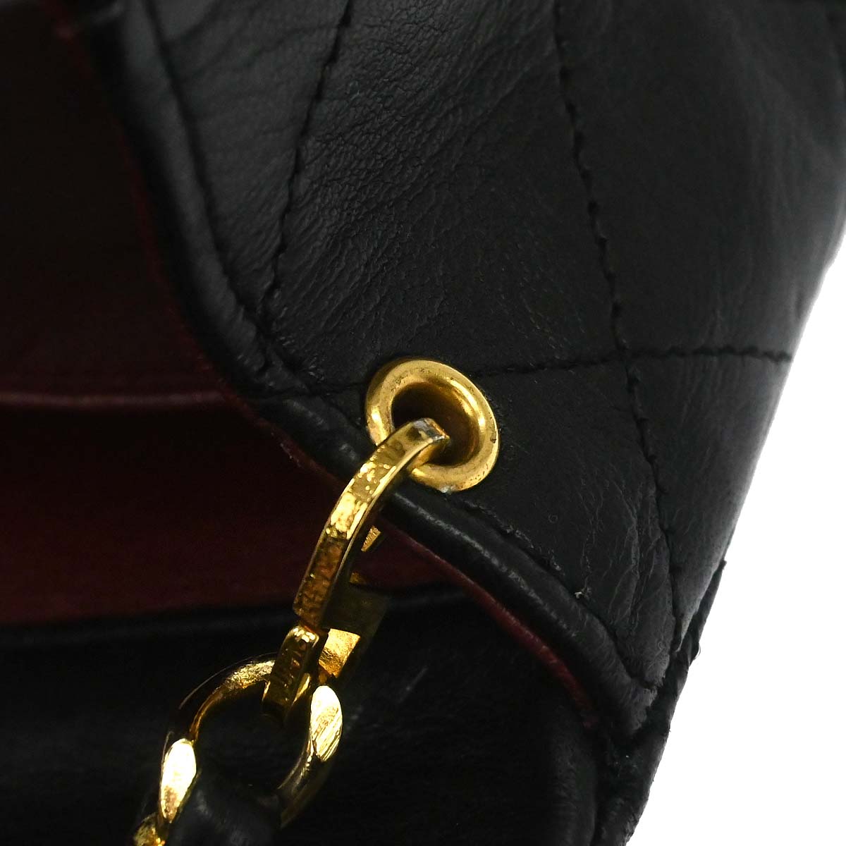 Chanel Black Lambskin Turnlock Mini Full Flap Shoulder Bag