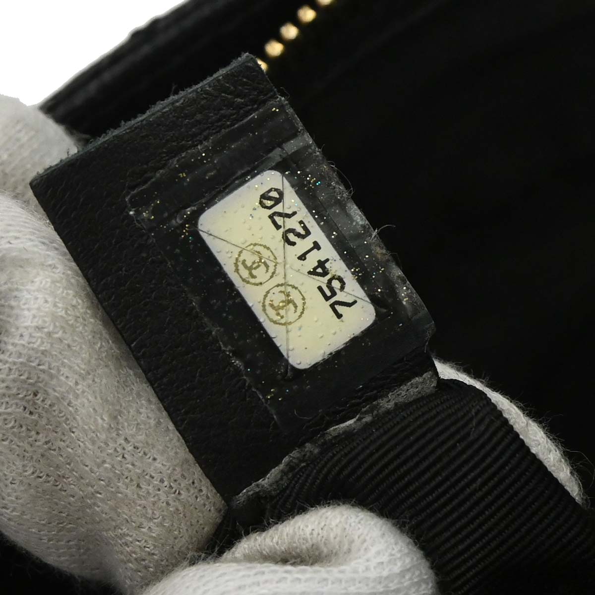 Chanel 2002-2003 Black Caviar Skin Petite Timeless Tote PTT Chain Handbag