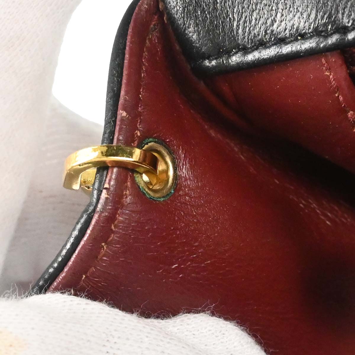 Chanel 1991-1994 Black Lambskin Small Diana Shoulder Bag