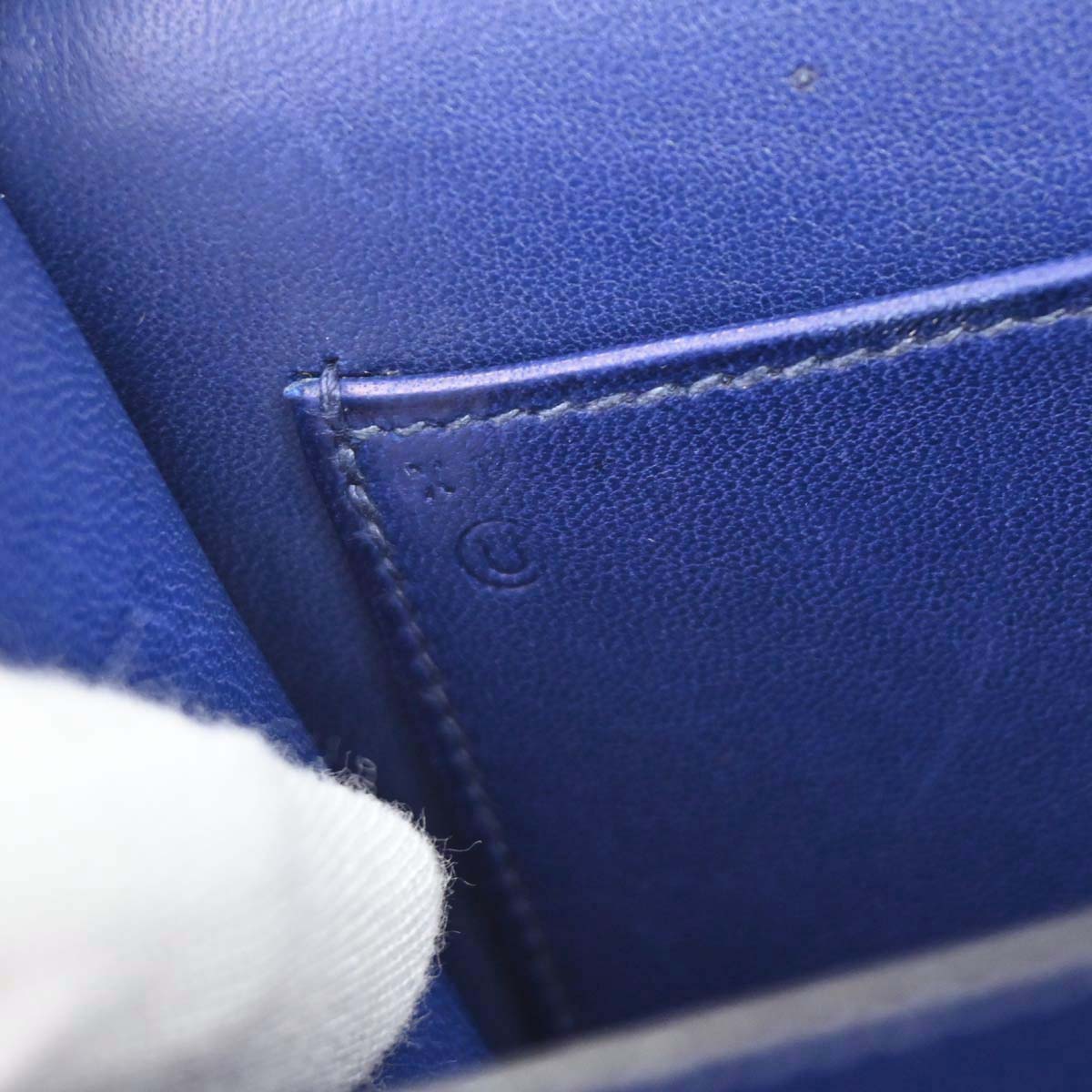 Hermes Blue Saphir Box Calf Constance 18 Shoulder Bag