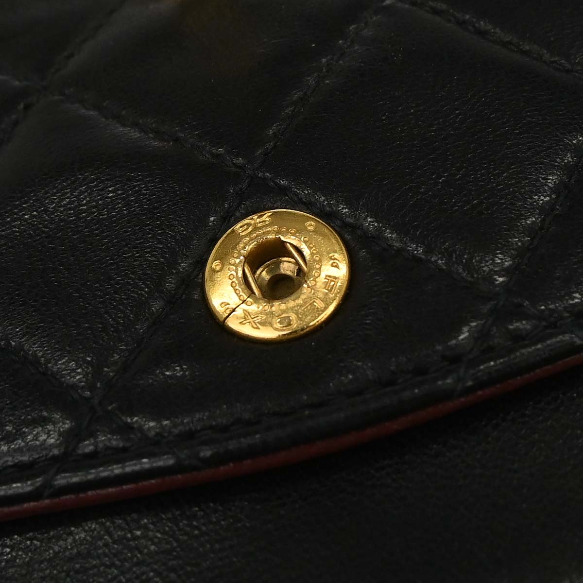Chanel 1991-1994 Black Lambskin Small Classic Double Flap Shoulder Bag