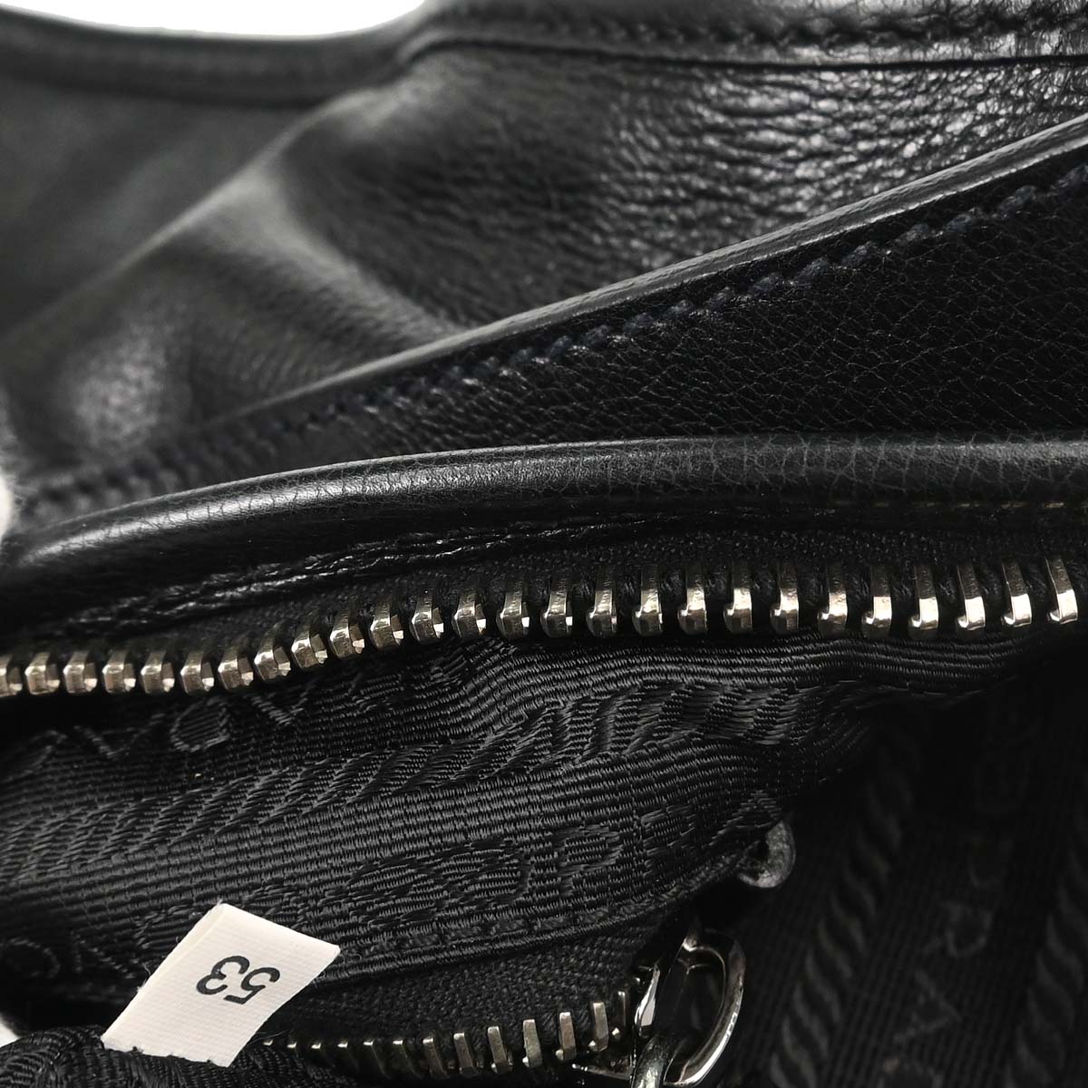 Prada Black Leather Shoulder Bag