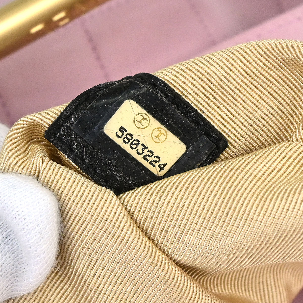 Chanel 1997-1999 Pink Lambskin Choco Bar Handbag