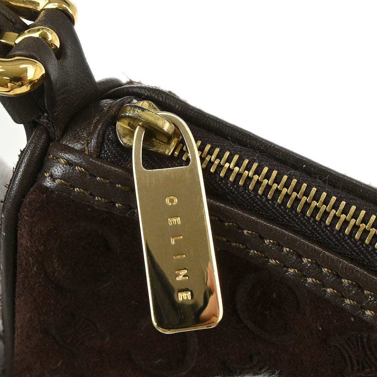 Celine Brown Suede C Macadam Handbag