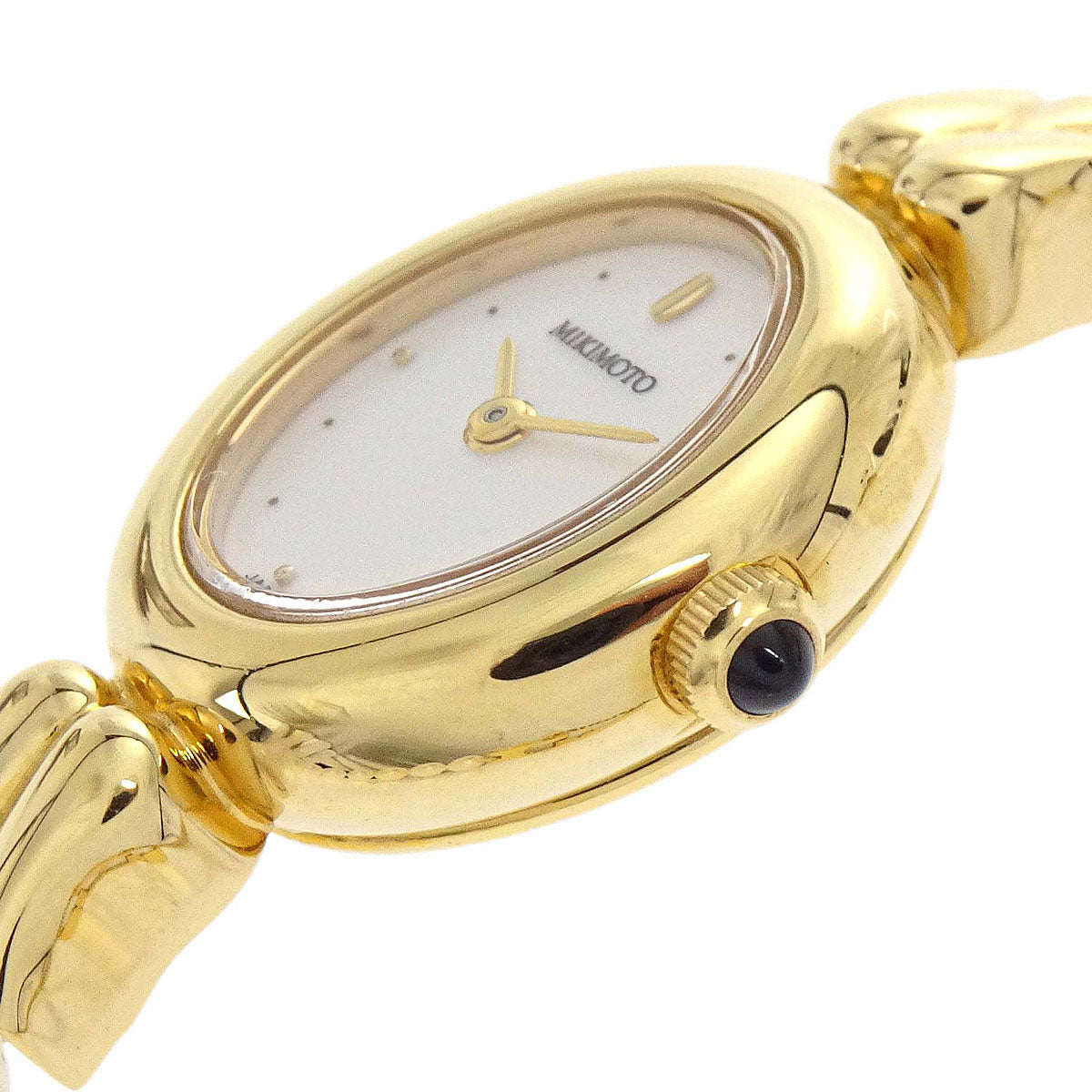 Mikimoto Pearl Quartz Watch 18KYG