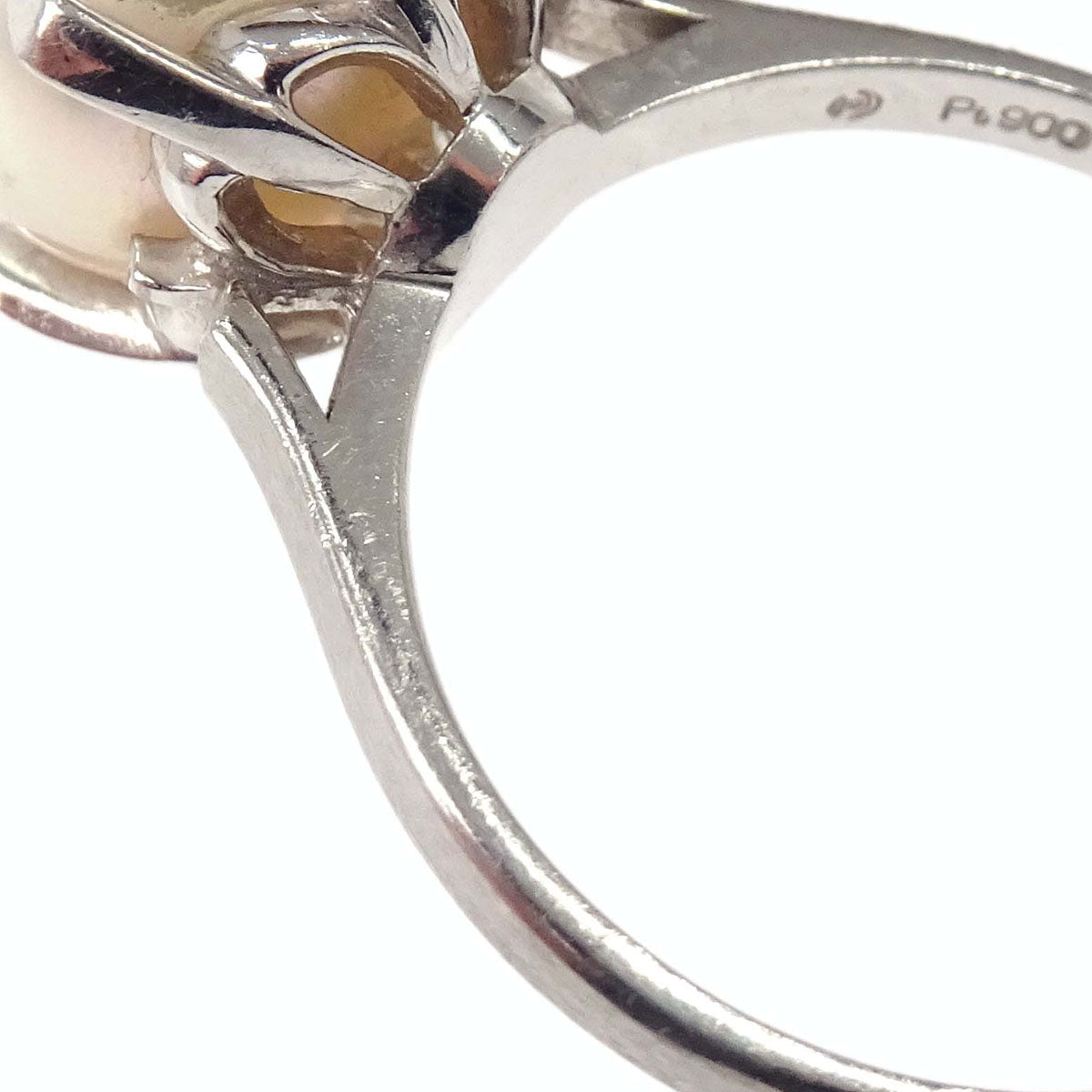 Tasaki Ring Pt900 Pearl Silver #57 Jewelry