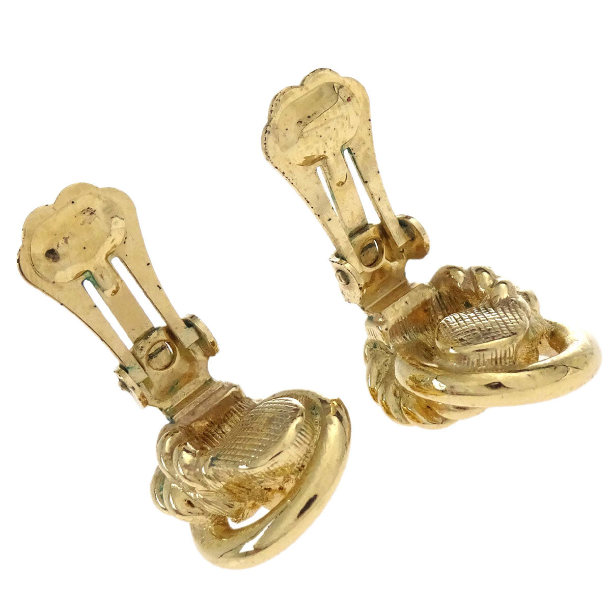 Christian Dior Clip-On Earrings Gold