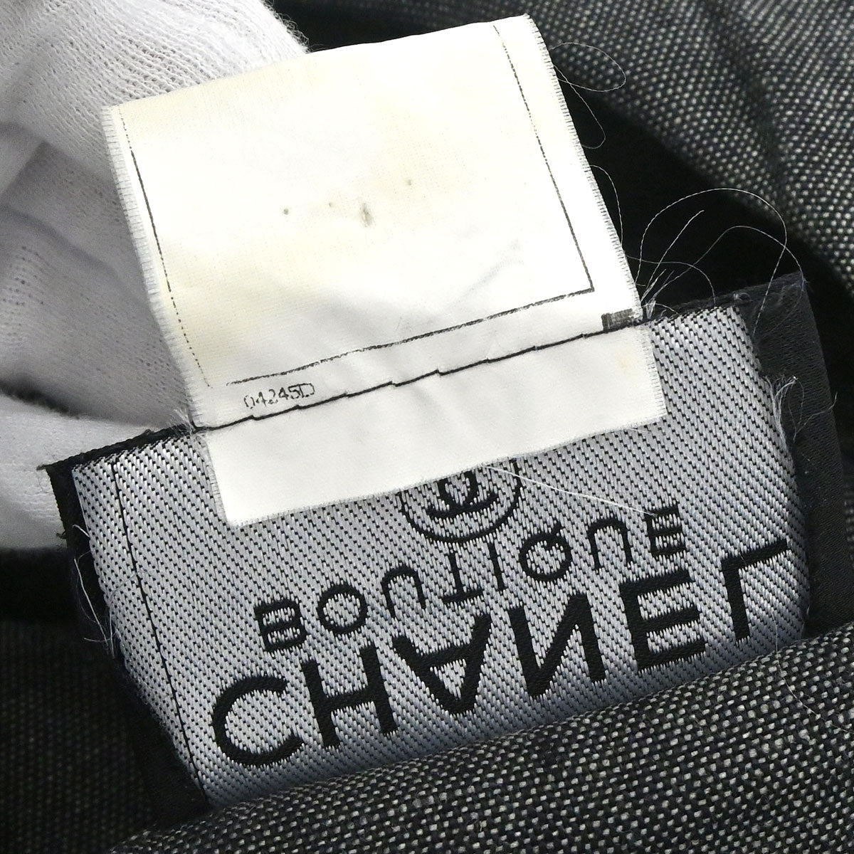 Chanel 1996 Linen Shirt Black #36