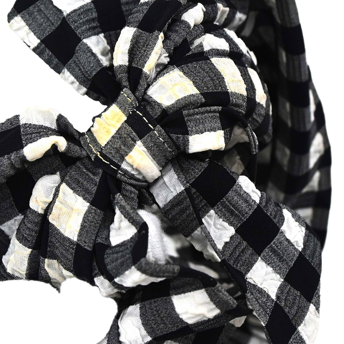 Chanel 2010 Swimwear Swimsuit Gingham Check Black #36