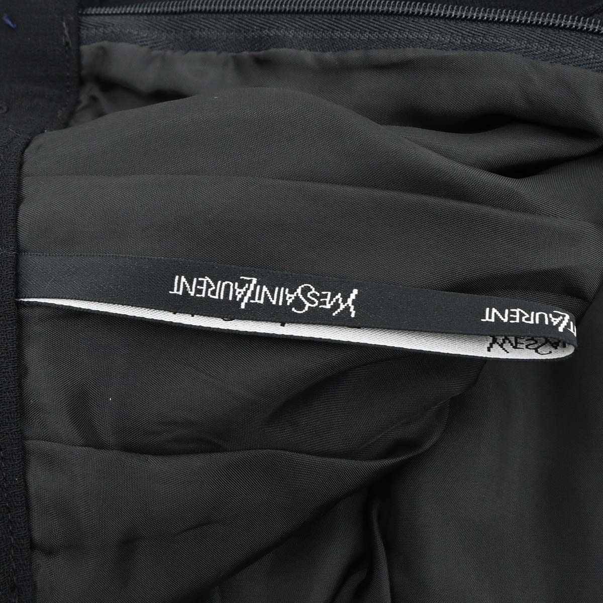 Yves Saint Laurent Setup Suit Jacket Skirt Black #36 #38