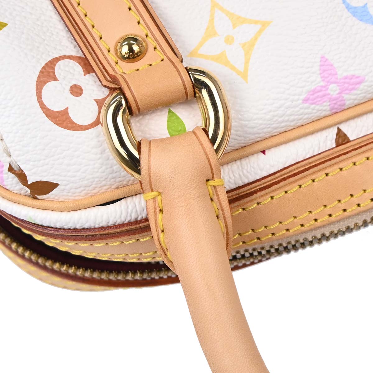Louis Vuitton White Monogram Multicolor Priscilla Handbag M40096