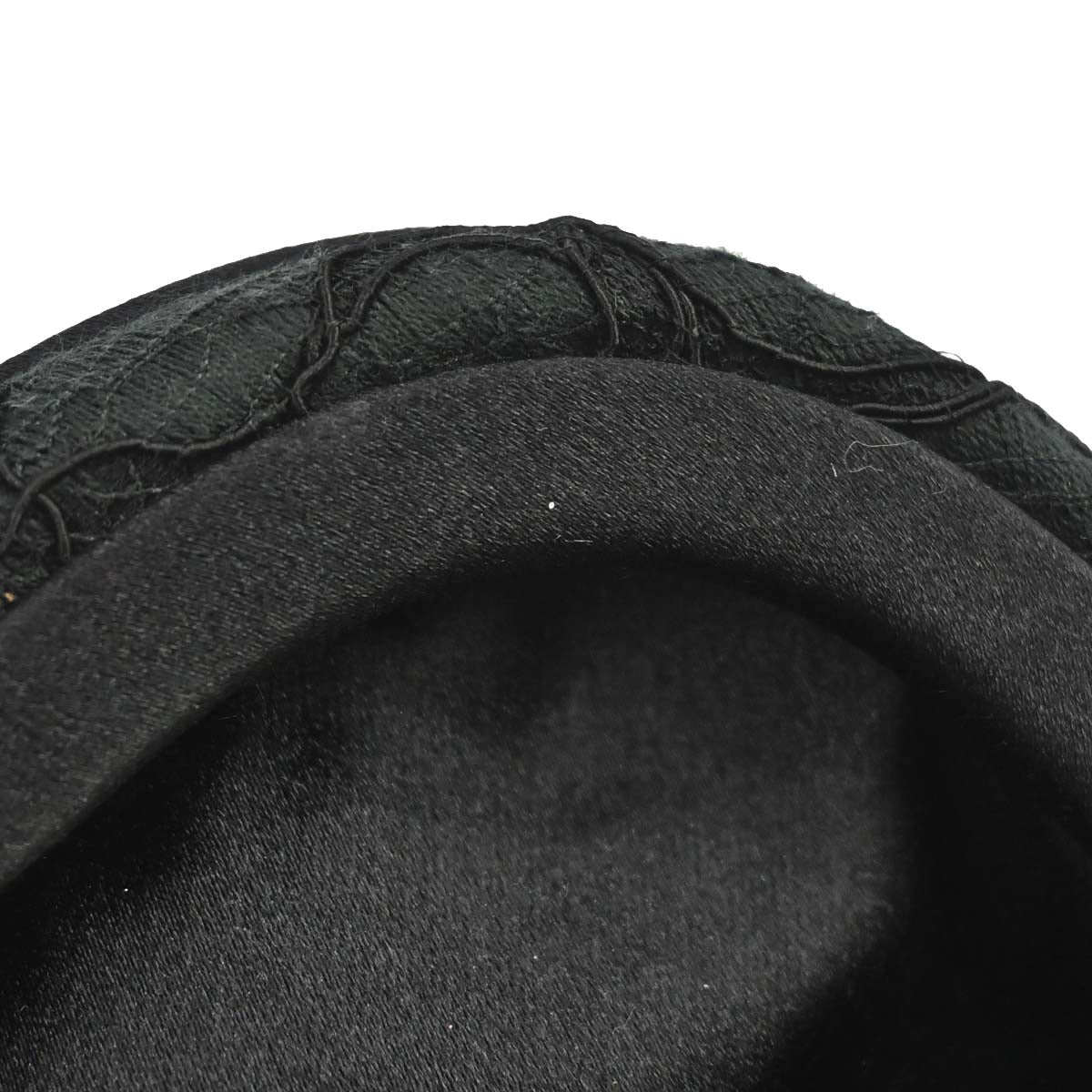 Prada Black Satin Lace Chain Handbag