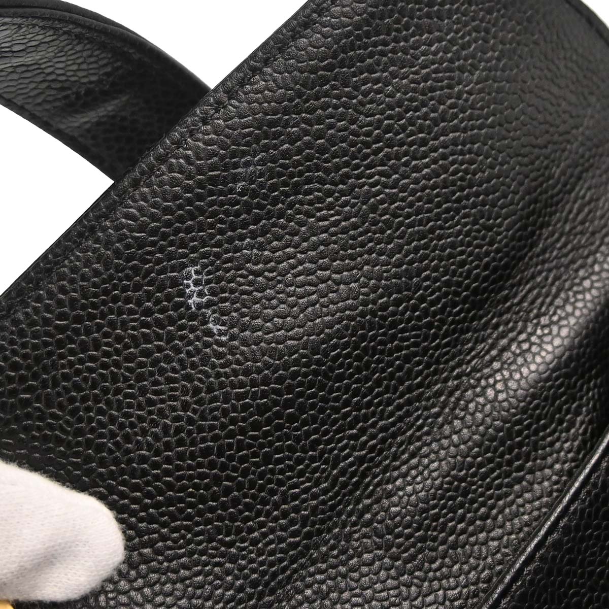 Chanel 2005-2006 Black Caviar Skin Wild Stitch Tote Handbag