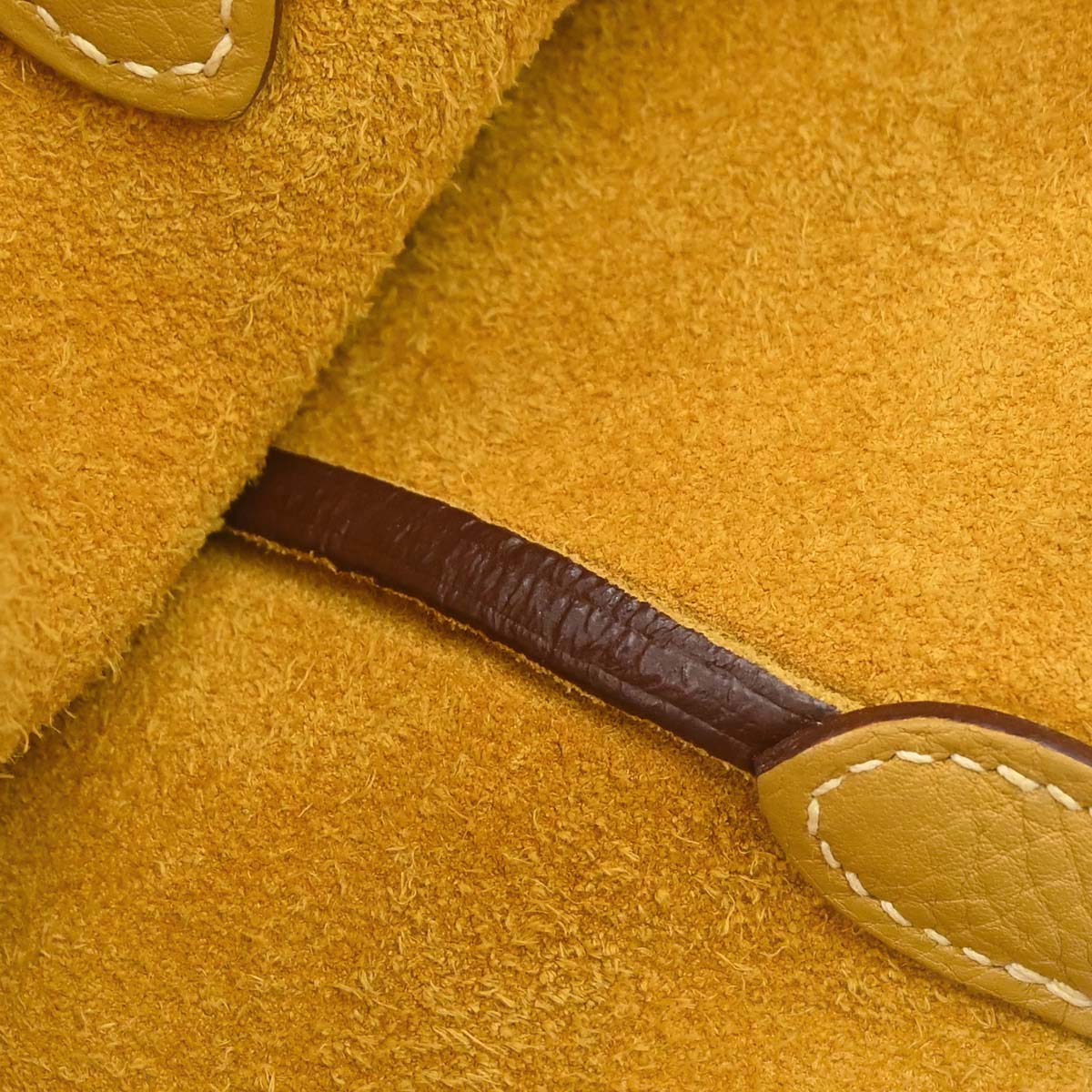 Hermes Curry Taurillon Clemence Mangeoire PM Handbag