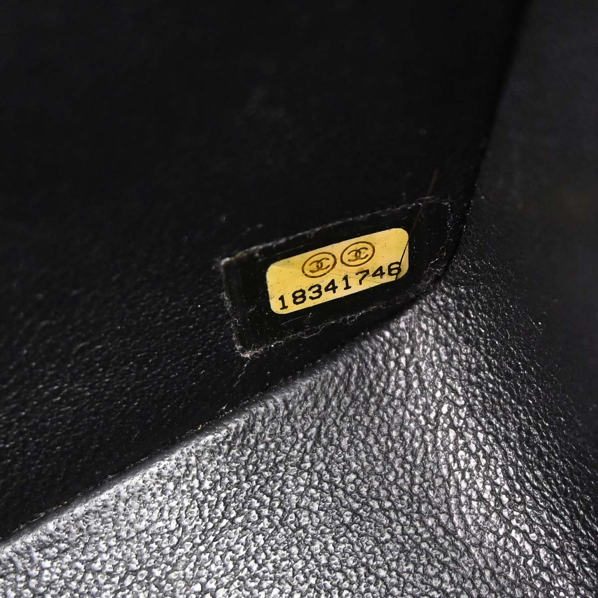 Chanel 2013-2014 Black Caviar Skin Mini Classic Square Flap Shoulder Bag 17