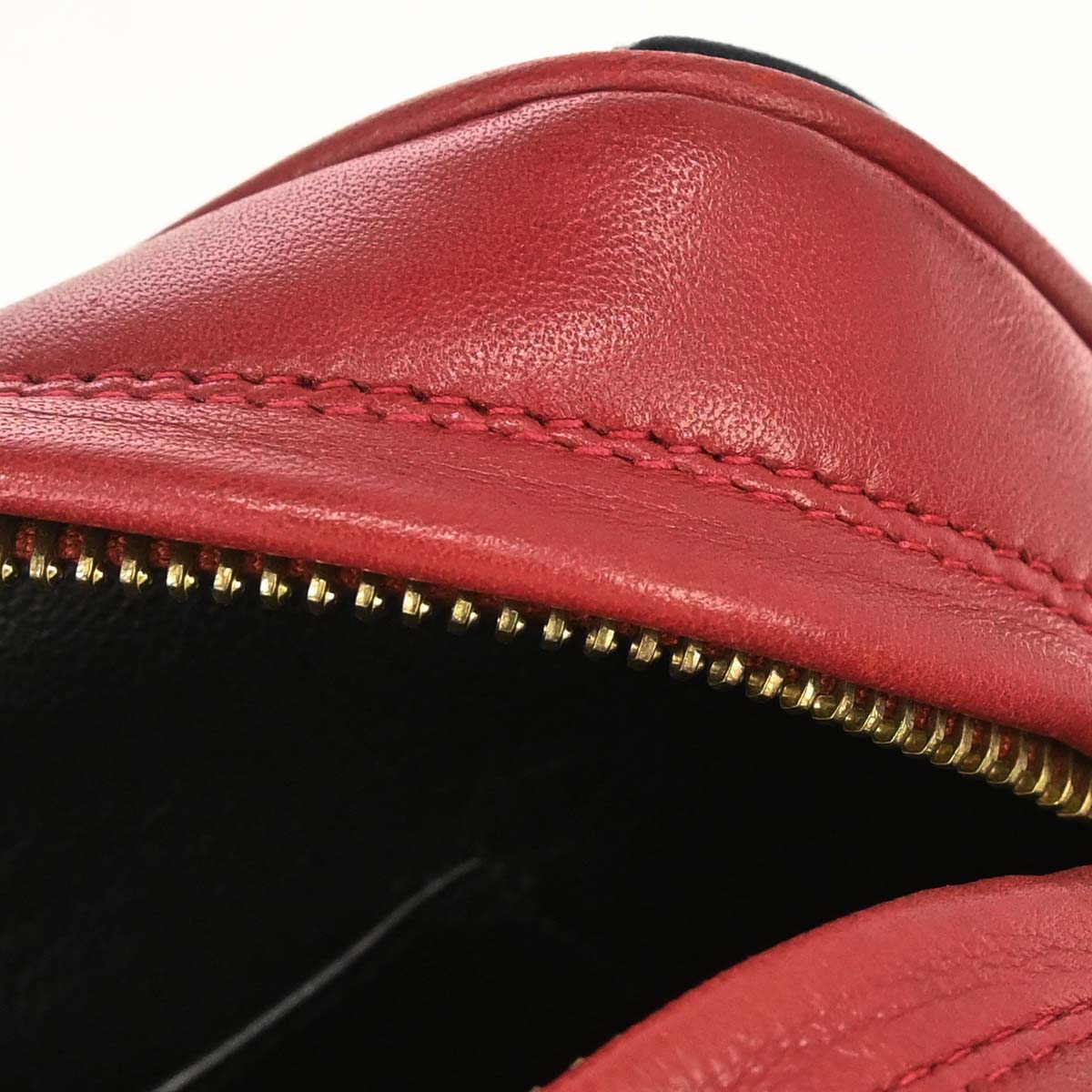 Chanel Red Black Lambskin Camera Bag Large