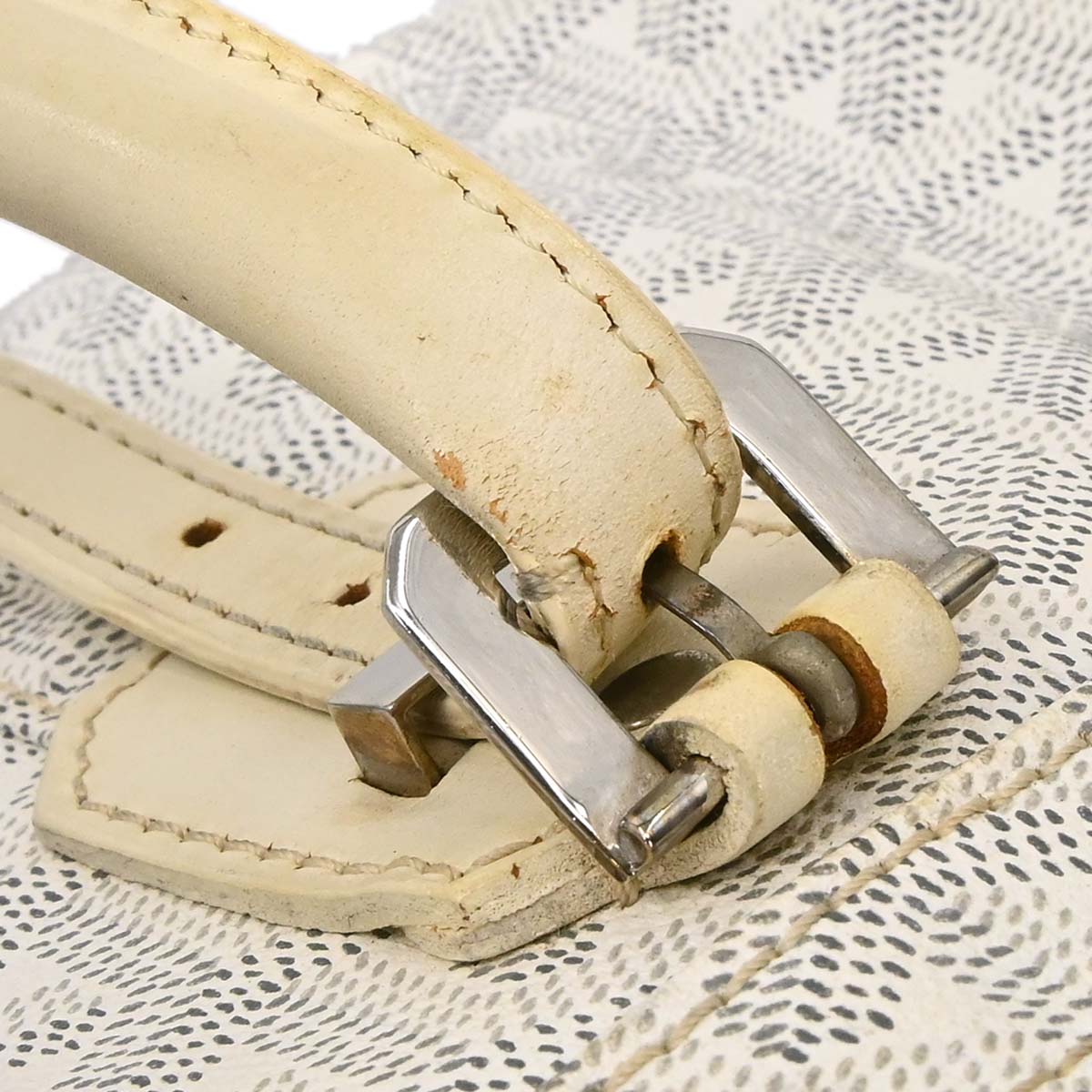 Goyard White Croisiere 40 Handbag
