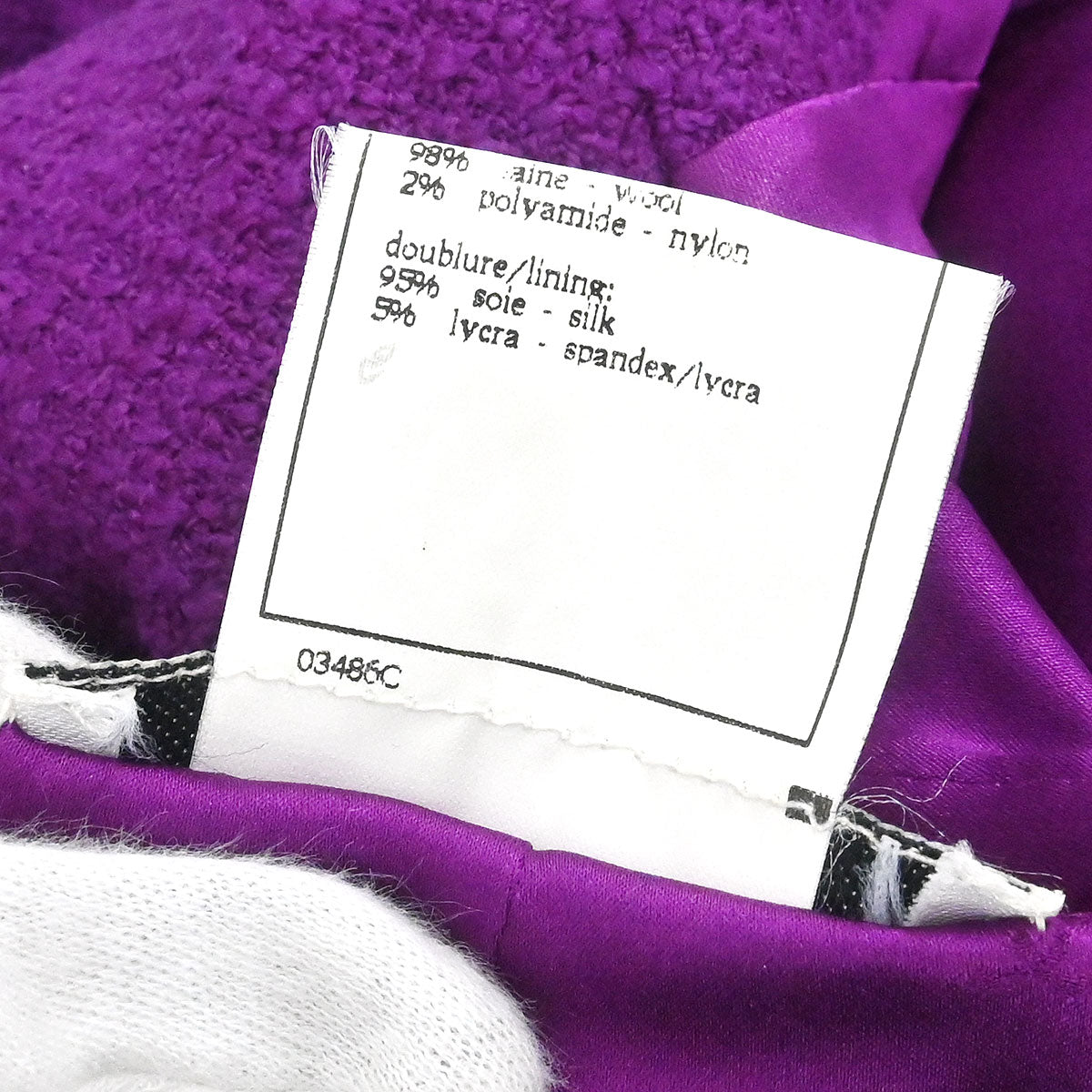 Chanel 1995 Single Breasted Jacket Purple #46