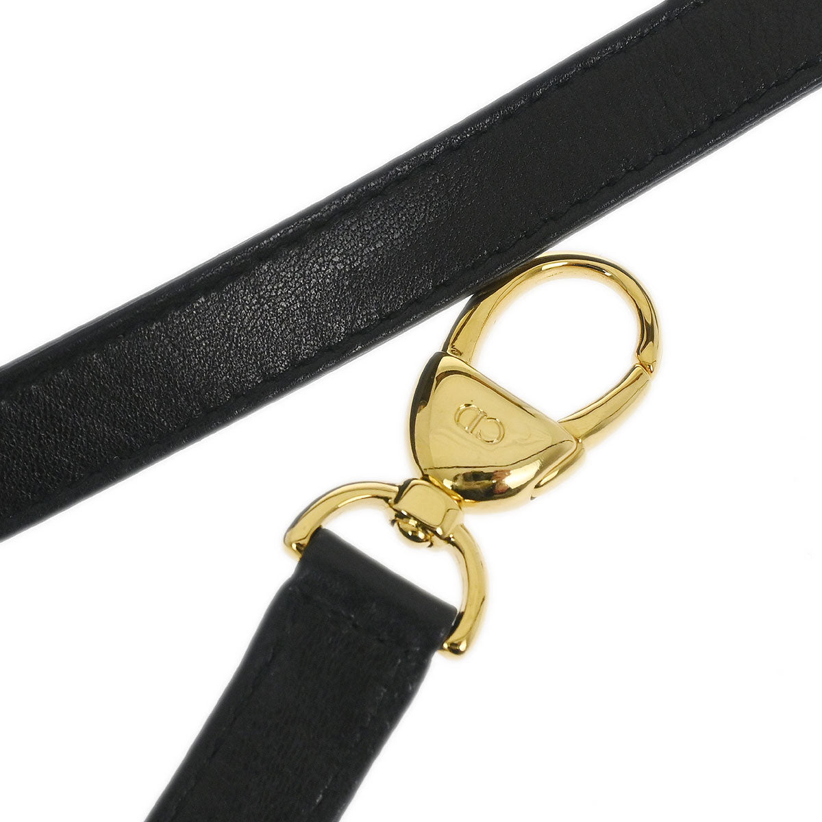 Christian Dior Black Lambskin Medium Lady Dior Cannage 2way Shoulder Handbag