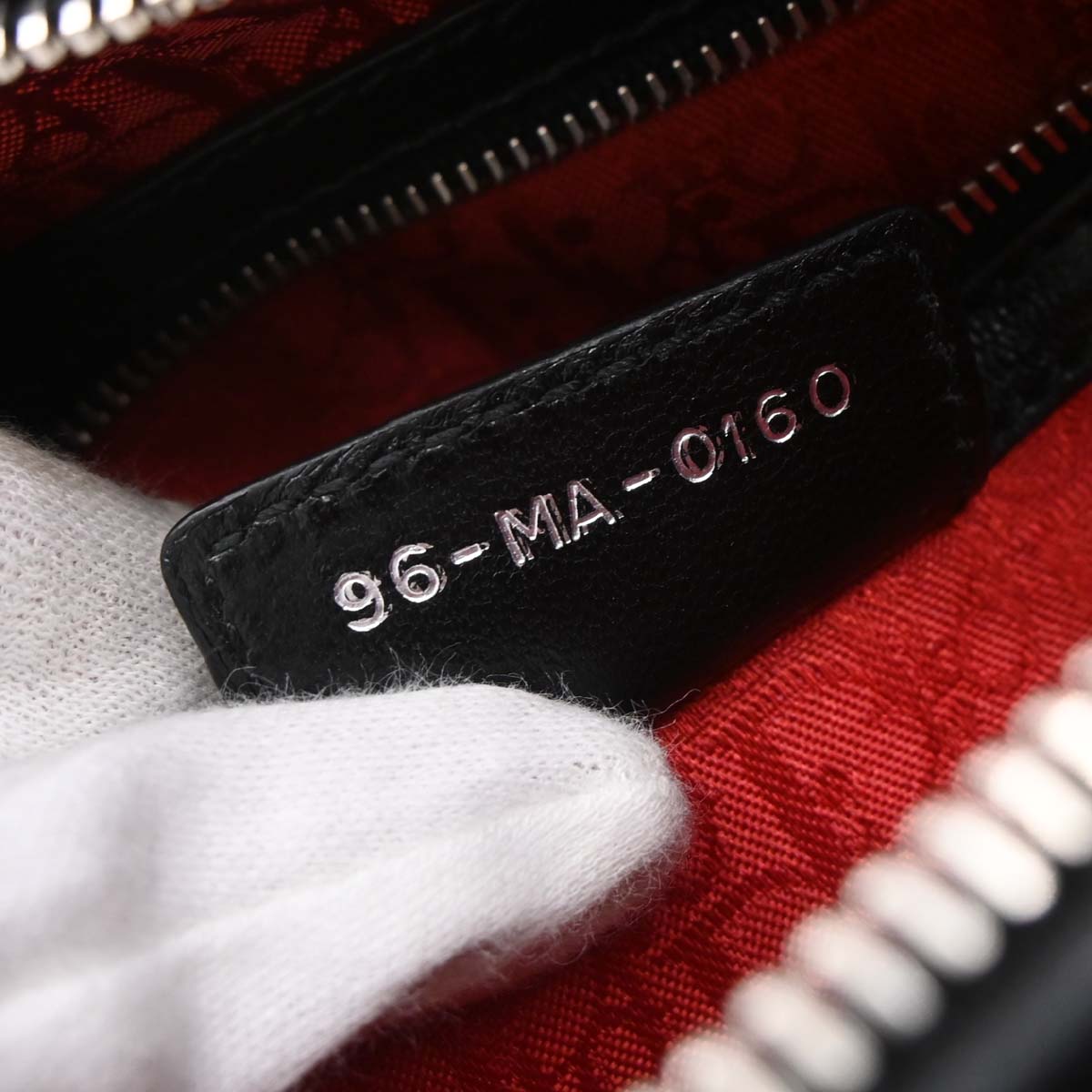 Christian Dior Black Lambskin Lady Dior Cannage 2way Shoulder Handbag