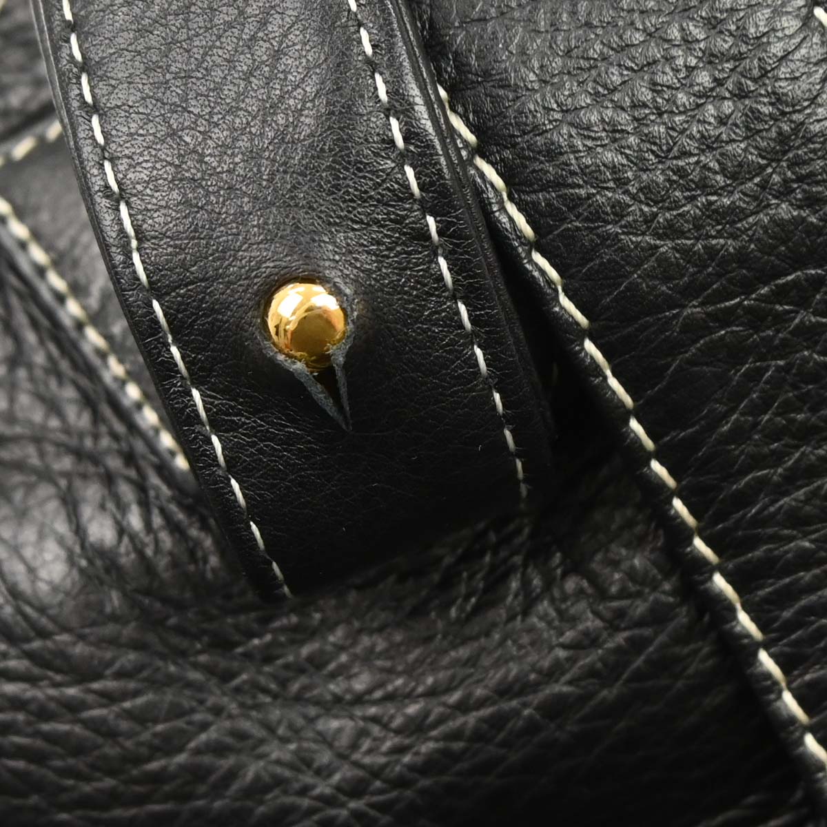 Loewe Black Leather Backpack