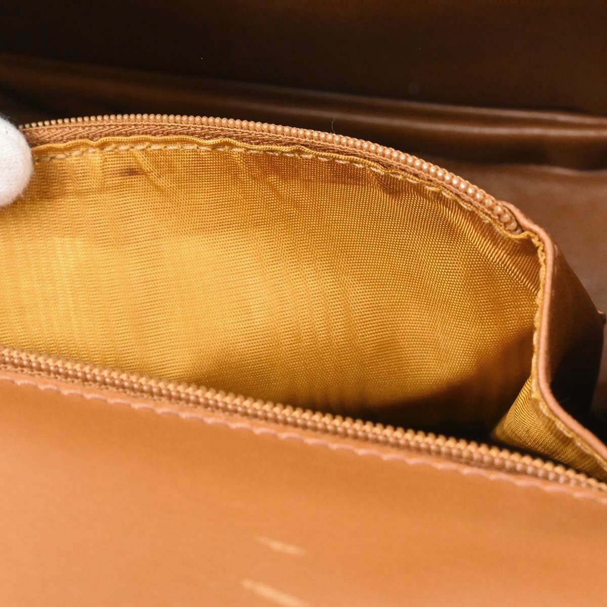 Gucci * Brown Crocodile Bamboo Handbag