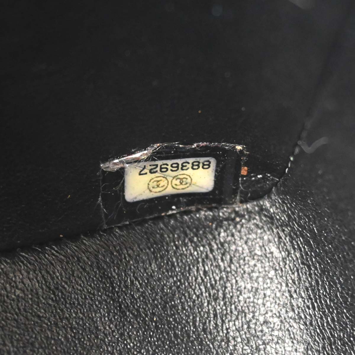 Chanel 2003-2004 Black Caviar Skin Mini Classic Square Flap Bag 17