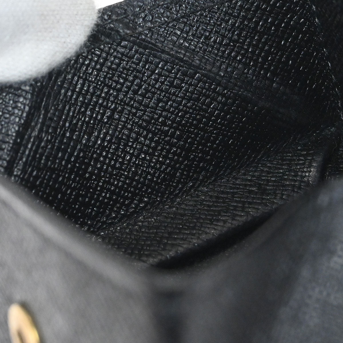 Louis Vuitton Black Epi Porte Monnaie Boite Coin Wallet M63692