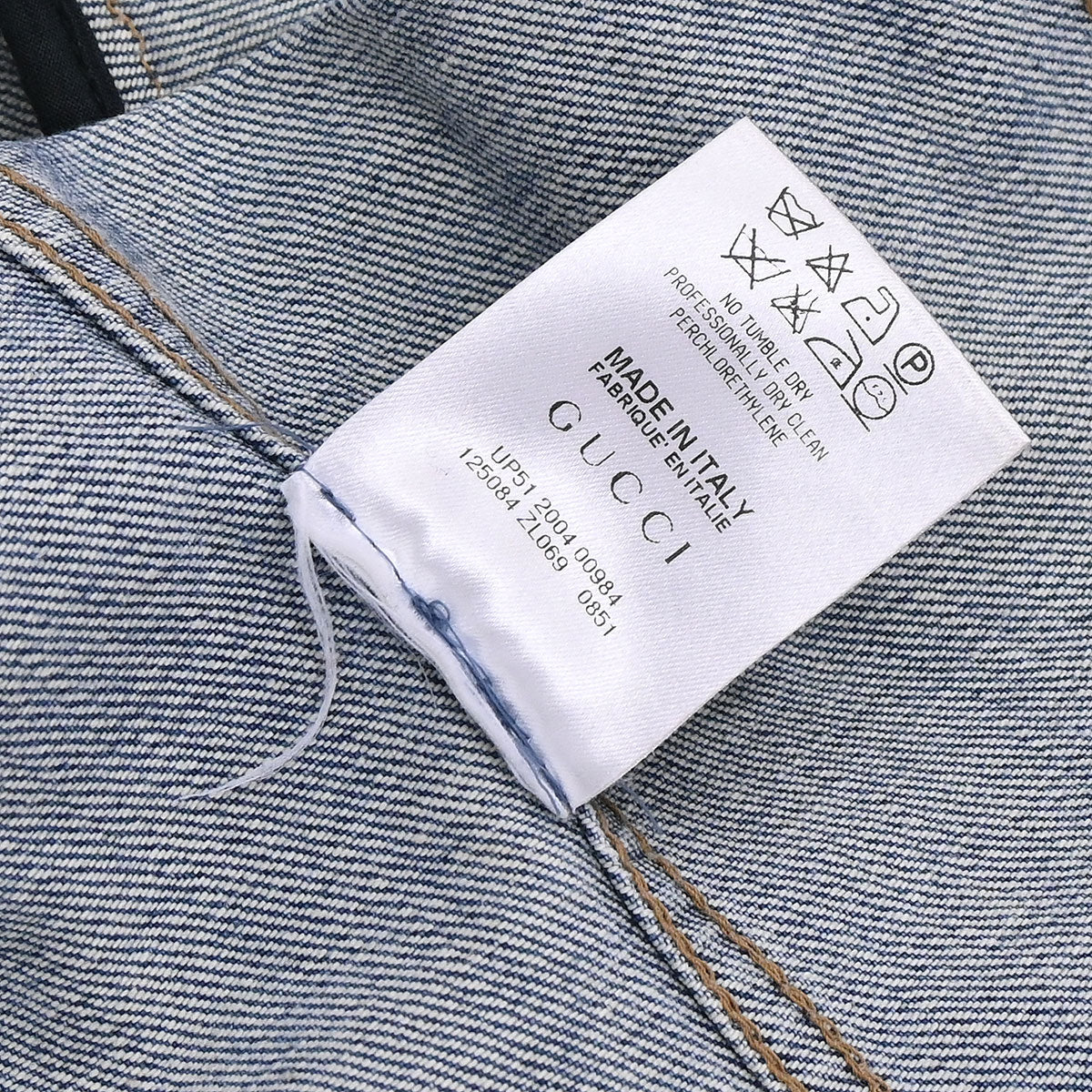 Gucci 2004 Single Breasted Jacket Denim Blue #38