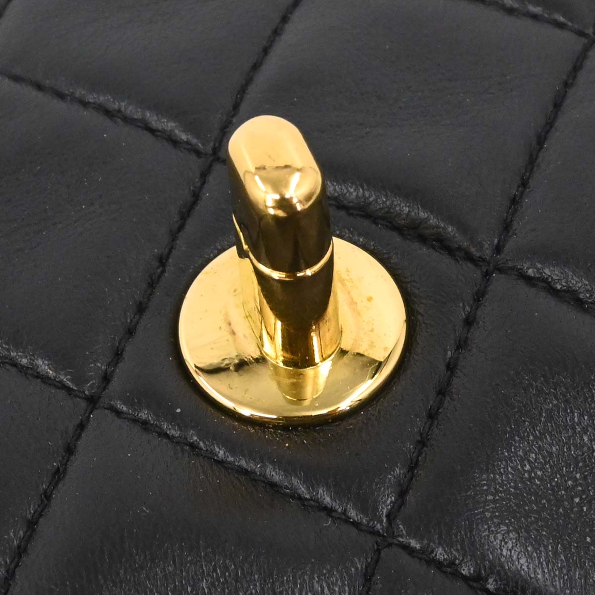 Chanel 1994-1996 Black Lambskin Mini Classic Square Flap Shoulder Bag 17
