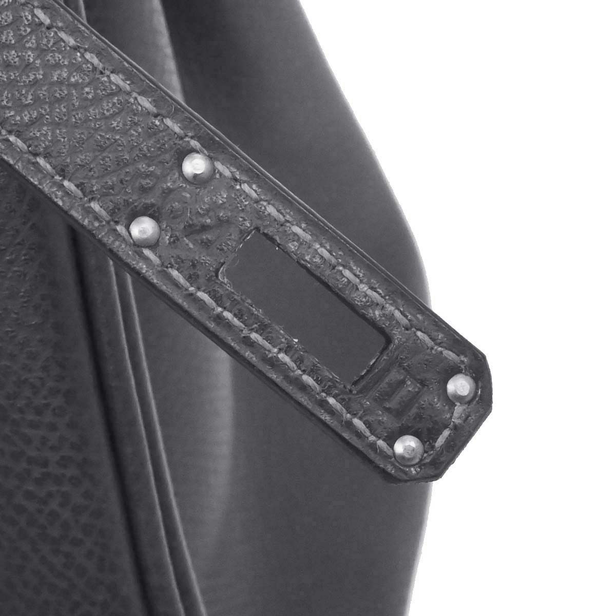 Hermes Graphite Epsom Birkin 25 Handbag