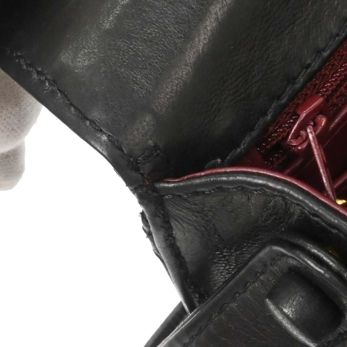 Chanel Black Lambskin Straight Flap Handbag