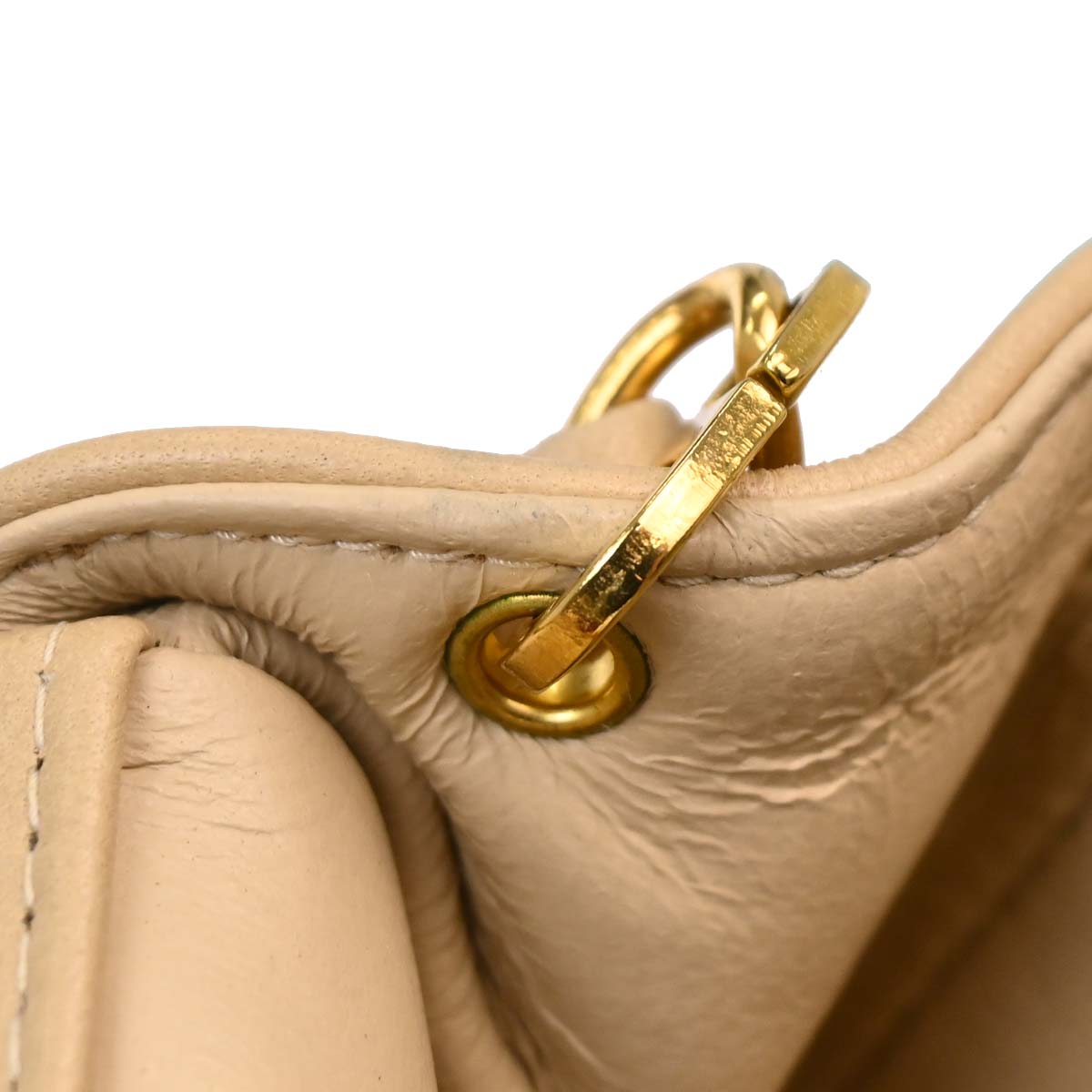 Chanel Beige Lambskin Medium Diana Shoulder Bag