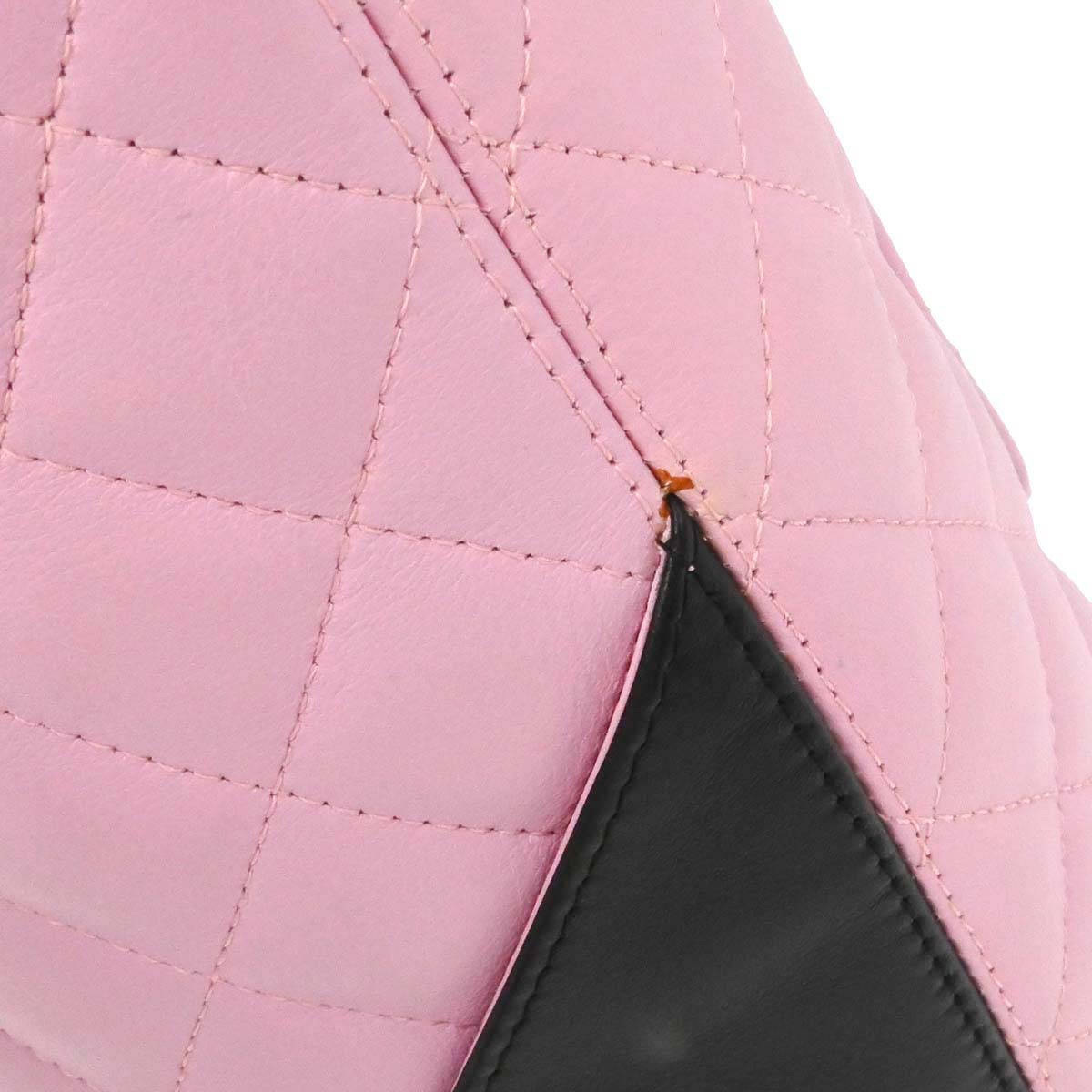 Chanel Pink Calfskin Cambon Ligne Tote Handbag