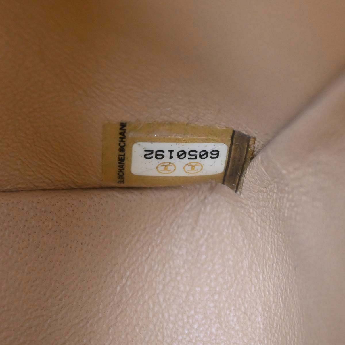 Chanel Beige Lambskin Medium Classic Double Flap Bag