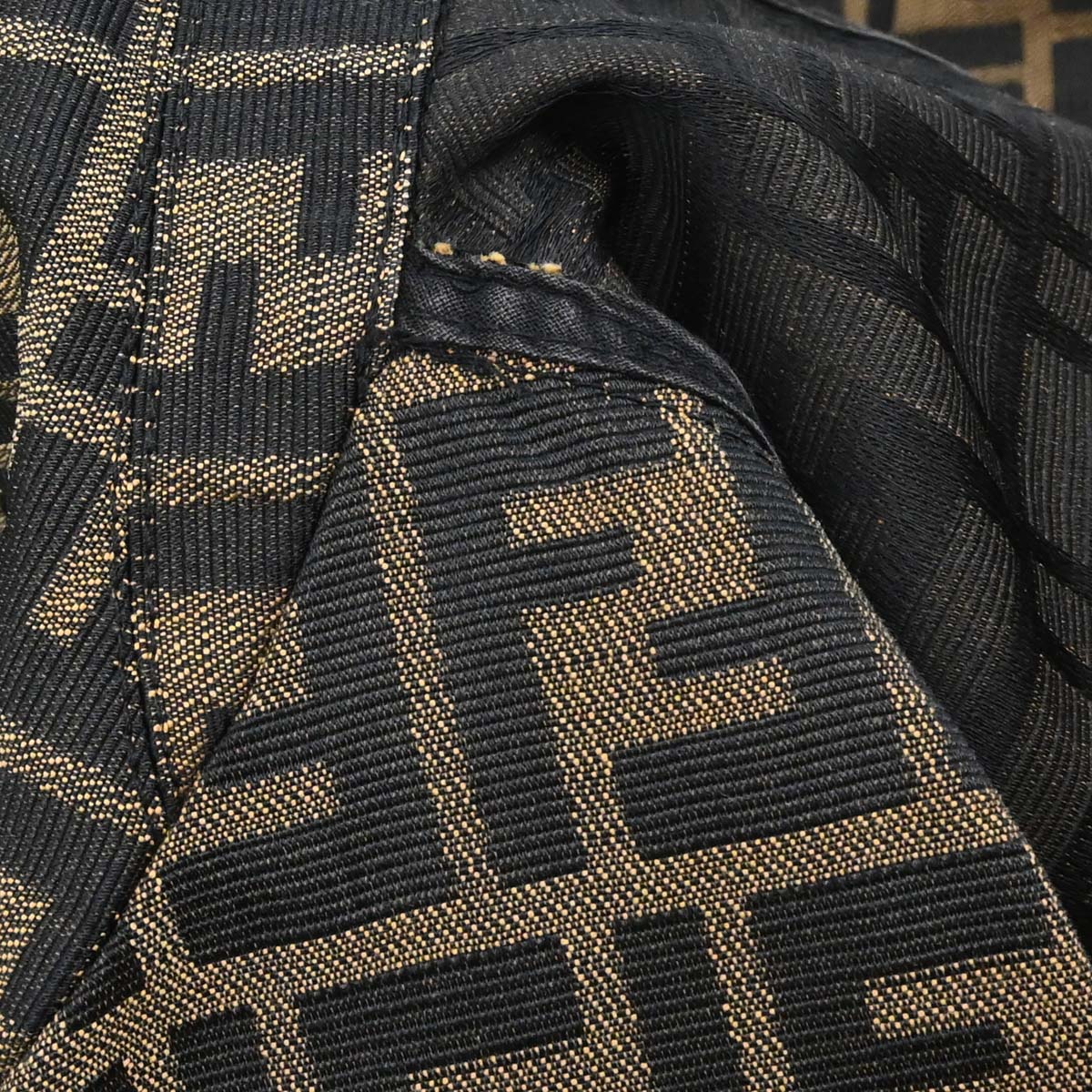 Fendi Double Breasted Jacket Zucca Brown