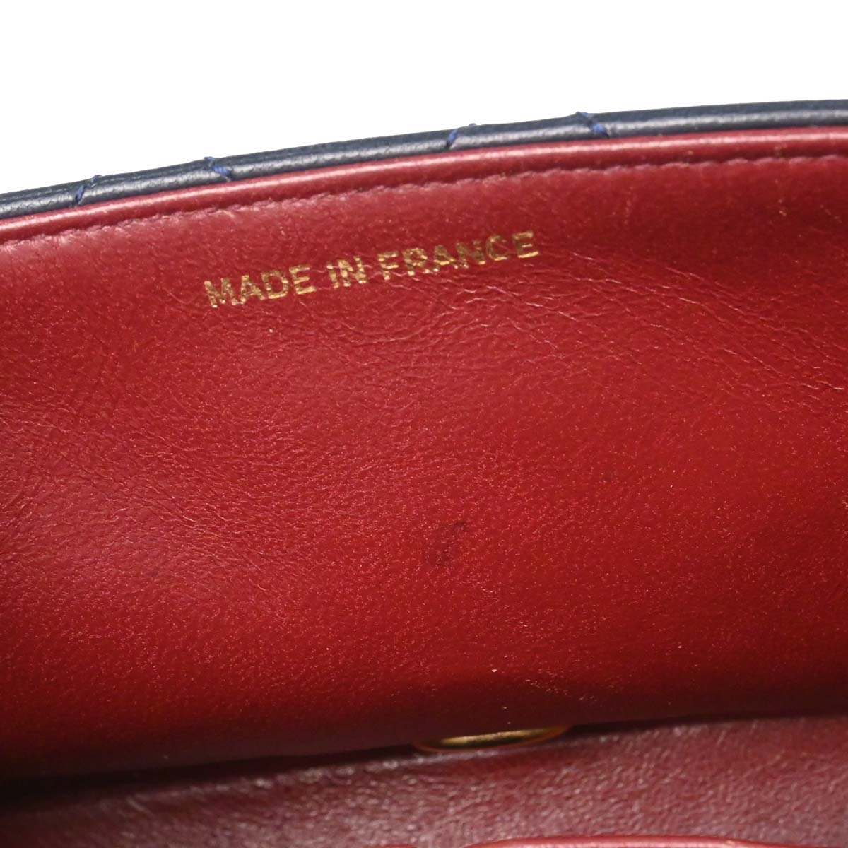 Chanel Navy Lambskin Turnlock Mini Full Flap Shoulder Bag