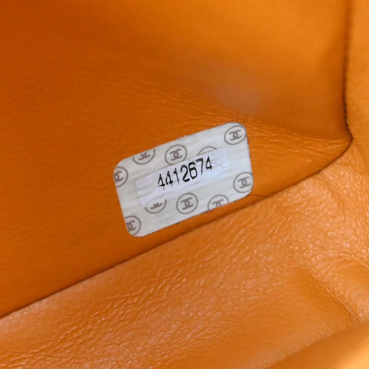 Chanel Orange Lambskin Double Sided Handbag