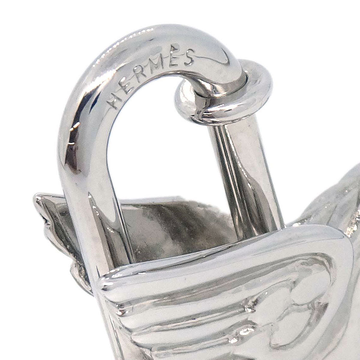 Hermes 1993 Le Cheval Pegasus Cadena Silver Small Good