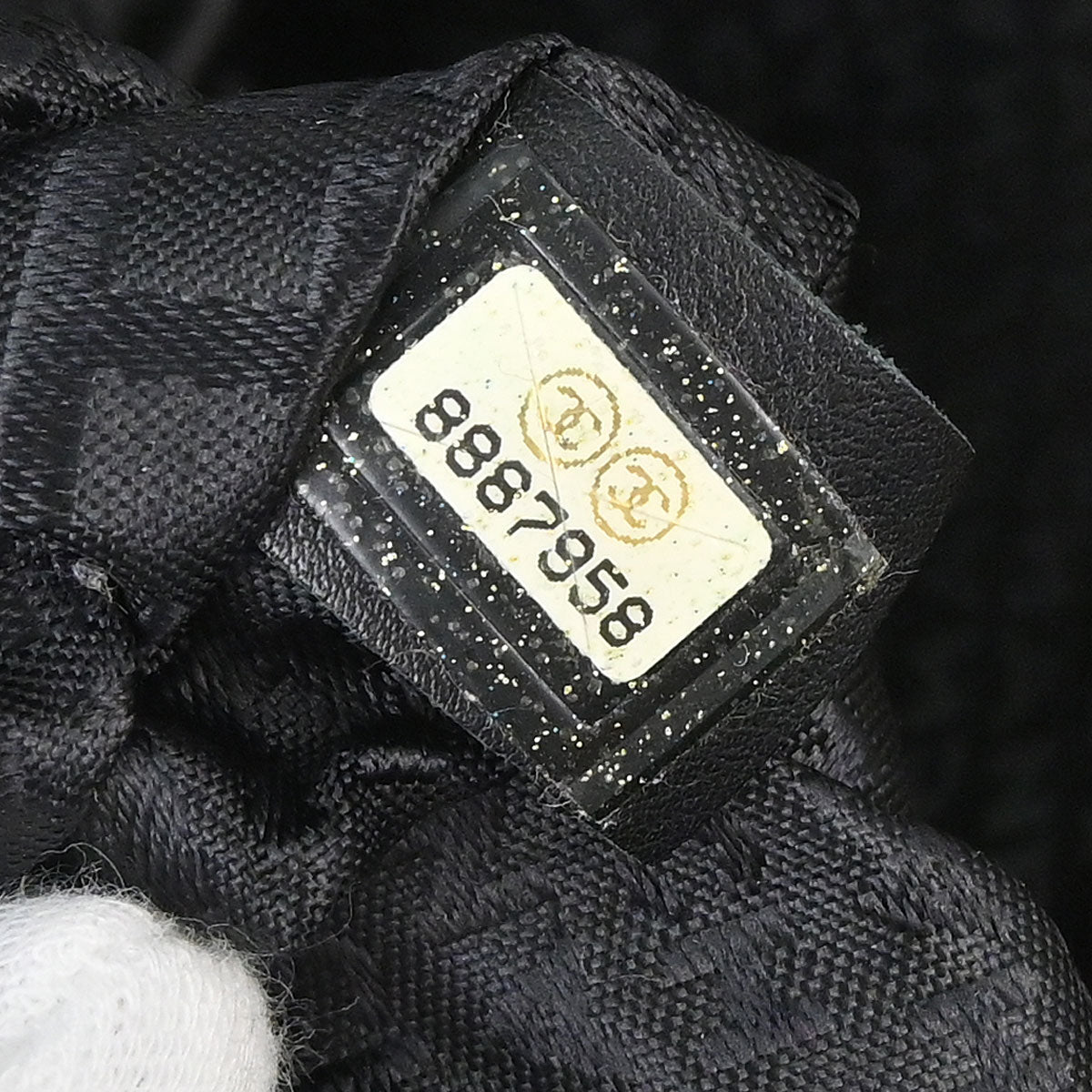 Chanel 2003-2004 Black Beige Canvas Coco Ball Camellia Tote Handbag